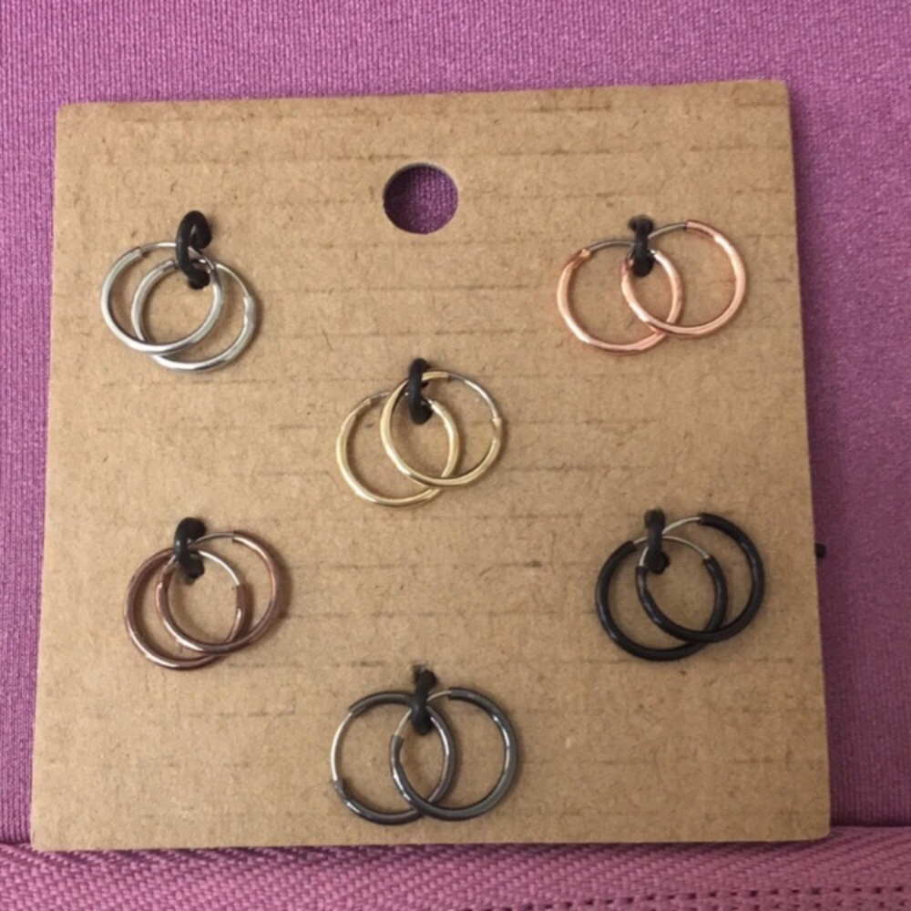 Urban outfitters mini hoop earrings 2 pack